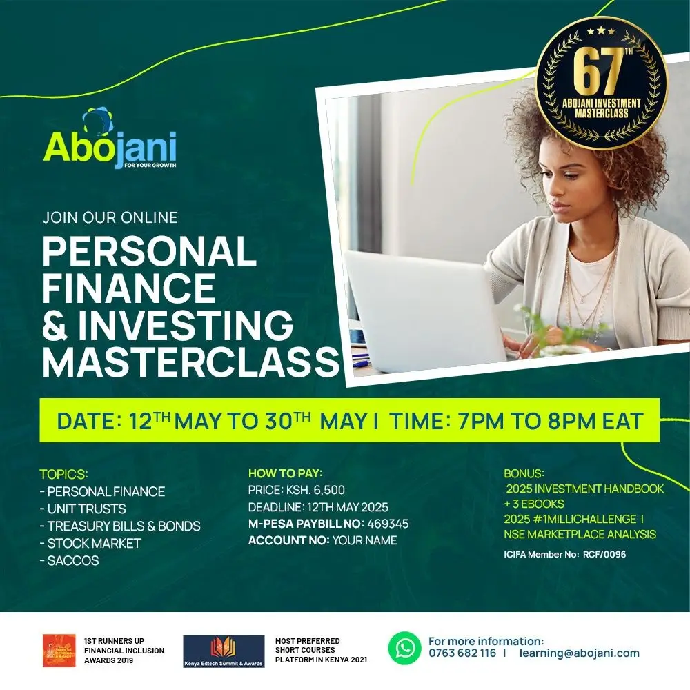 The 67th Abojani Personal Finance & Investing Masterclass Regular Price May Class