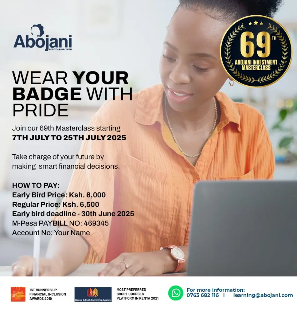 Wear Your Badge with Pride Join the 69th Abojani Personal Finance & Investing Masterclass Early Bird Price