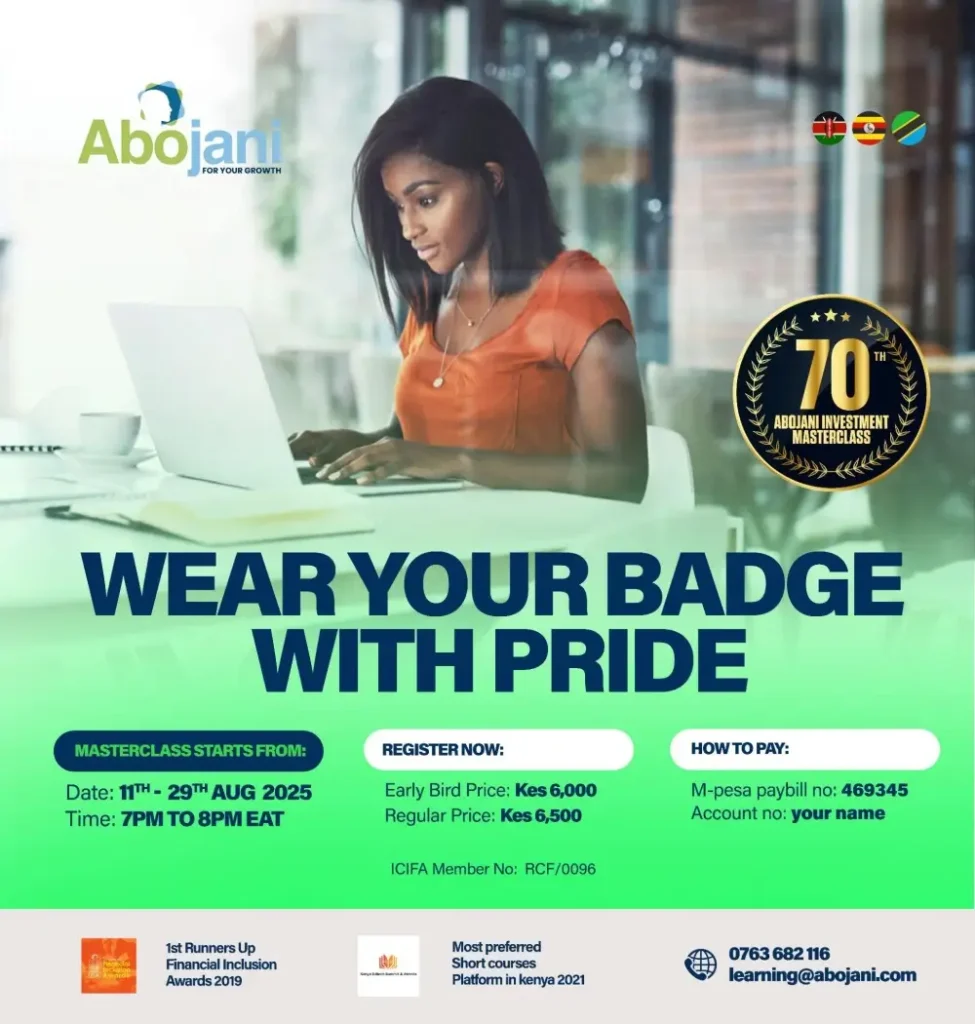 Abojani Personal Finance, Saving & Investing Masterclass – 70th Edition a results-driven, globally attended masterclass that helps participants realign their money with life goals