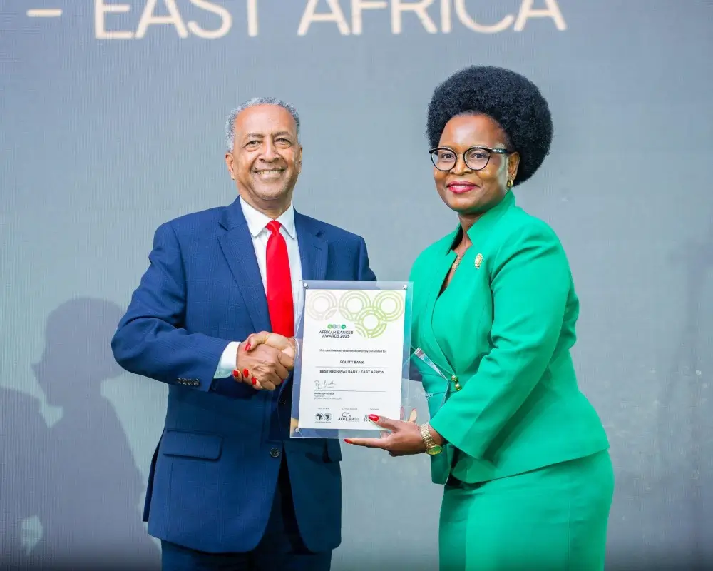 Equity Bank was awarded Best Regional Bank in East Africa at the 2025 African Banker Awards