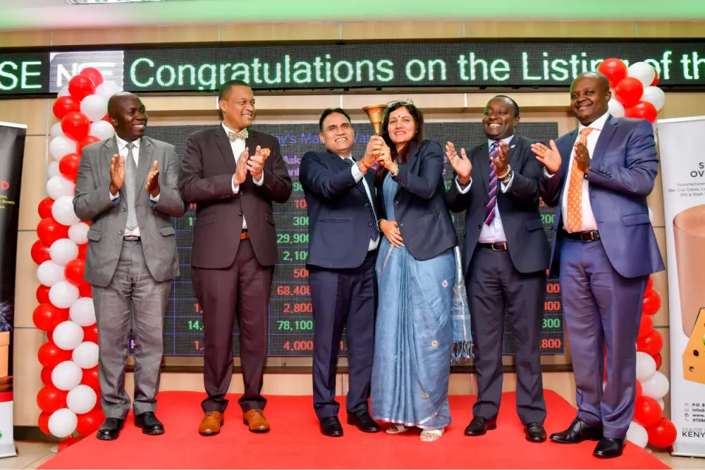 Shri Krishana Overseas Ltd (SKL) was officially listed on the Nairobi Securities Exchange via introduction.