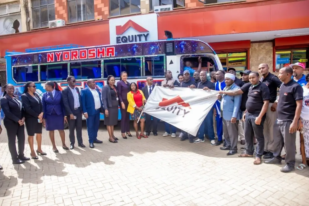 Chama Power Rongai Operators Buy Minibus Through Group Savings In Rongai, 50 tuktuk and boda boda operators under the Nyoroma Self-Help Group