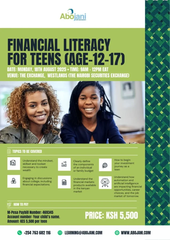Finance Literacy for Teens August 2025 - Age 12- 17 Years - Topics Covered