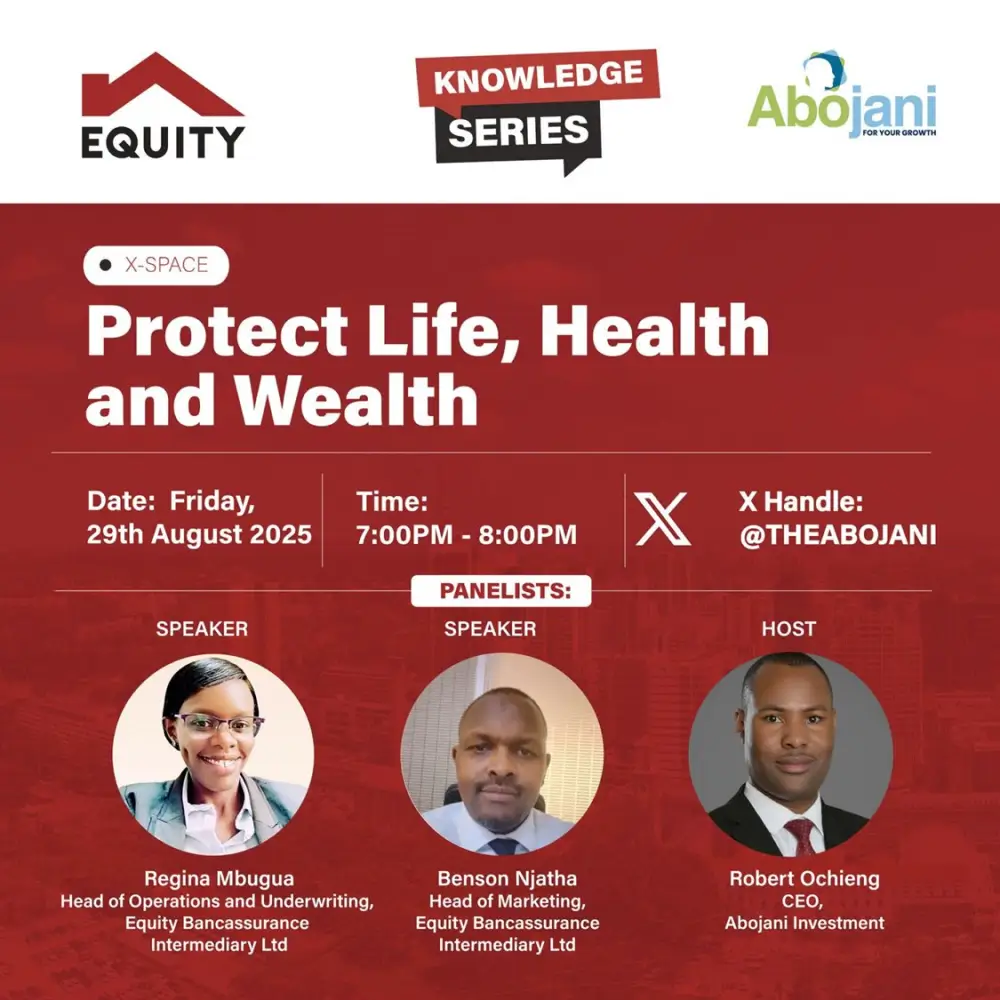 We also hosted an X-Space, in partnership with Equity Bank, to discuss how to protect life, health, and wealth