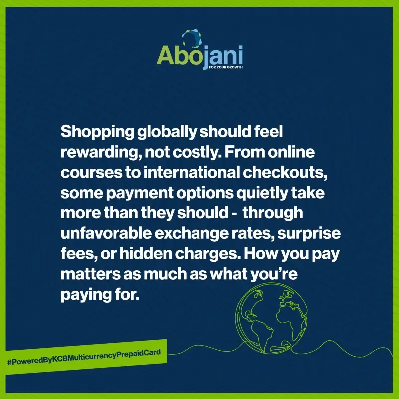Convenience In One Place The New KCB Multi-Currency Card - Shopping Globally