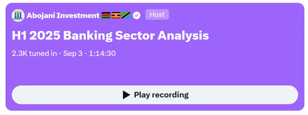 During the week, we wrapped up H1’2025 earnings season with our much anticipated_