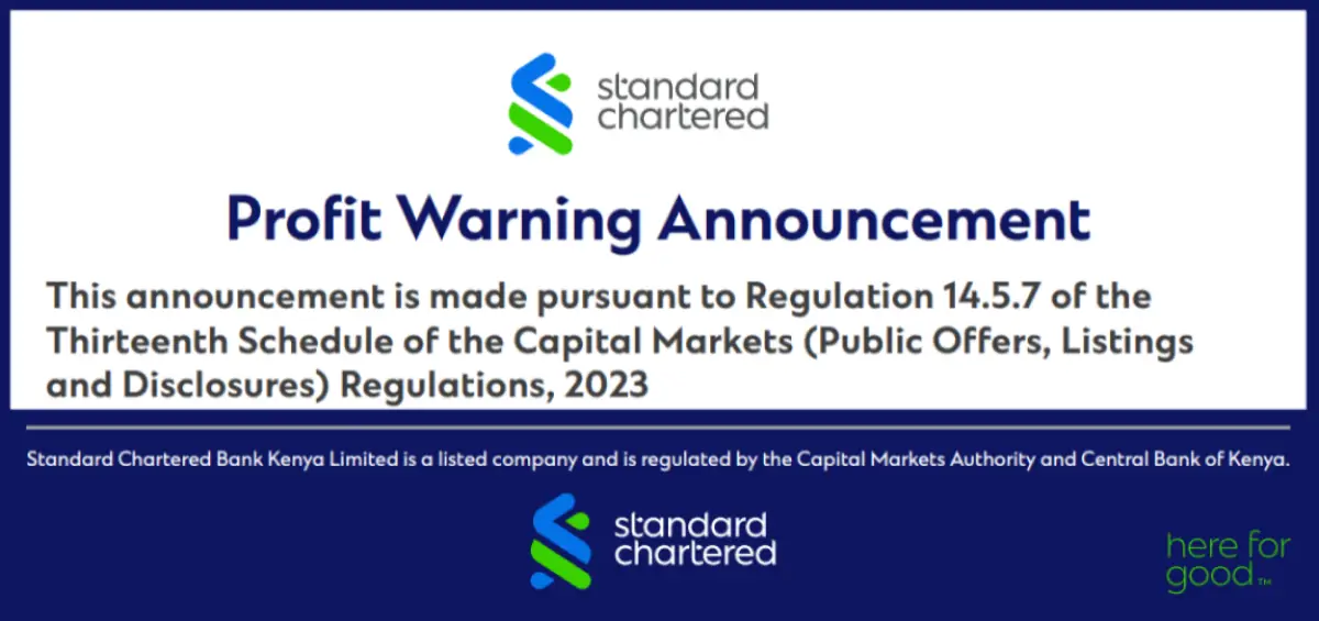 Standard Chartered Profit Warning Announcement Stanchart Earnings to Drop 25pc After Tribunal-Ordered Pension Settlement