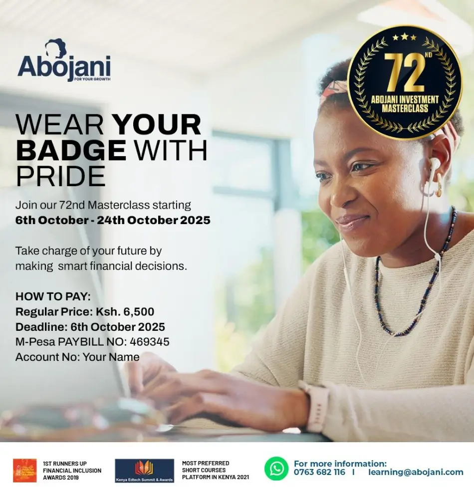 Why Join the 72nd Abojani Personal Finance & Investing Masterclass Regular Price - Wear Your Badge with Pride - Personal Finance Training Program