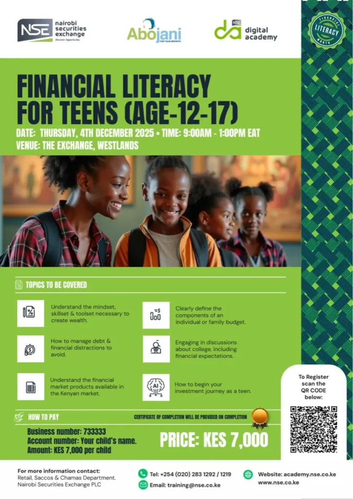 Finanance Literacy for Teens Workshop (Age 12-17) December 4th 2025