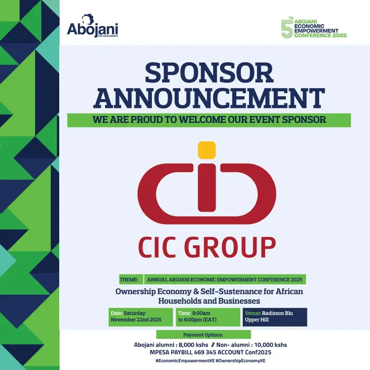 HF Group and CIC Asset Management have joined the list of sponsors for the upcoming 5th Abojani Economic Empowerment Conference, strengthening support for financial inclusion and ownership-driven g