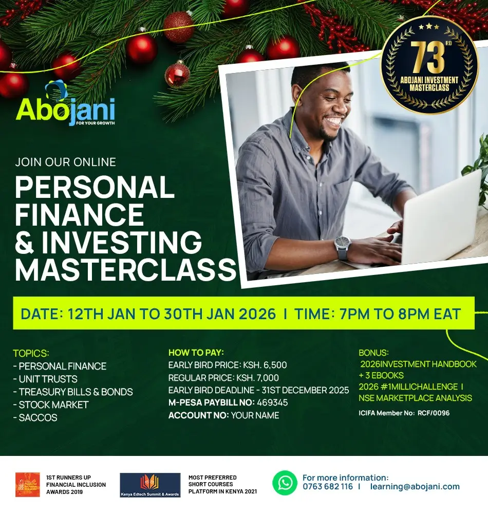 Join the 73rd edition of the Abojani Masterclass which will run from 12th to 30th January 2026 Christmass Edition