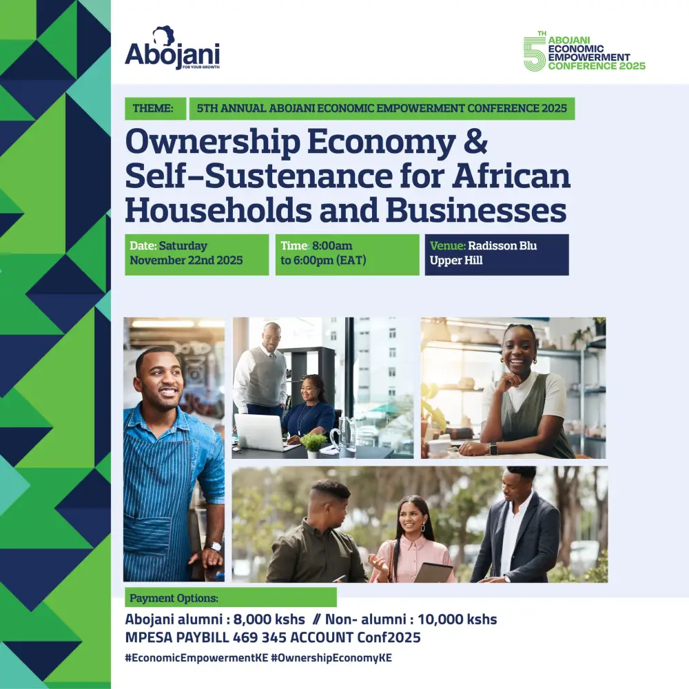 This November, we return for the 5th Abojani Economic Empowerment Conference, themed “Ownership Economy & Self-Sustenance for African Households and Businesses.”