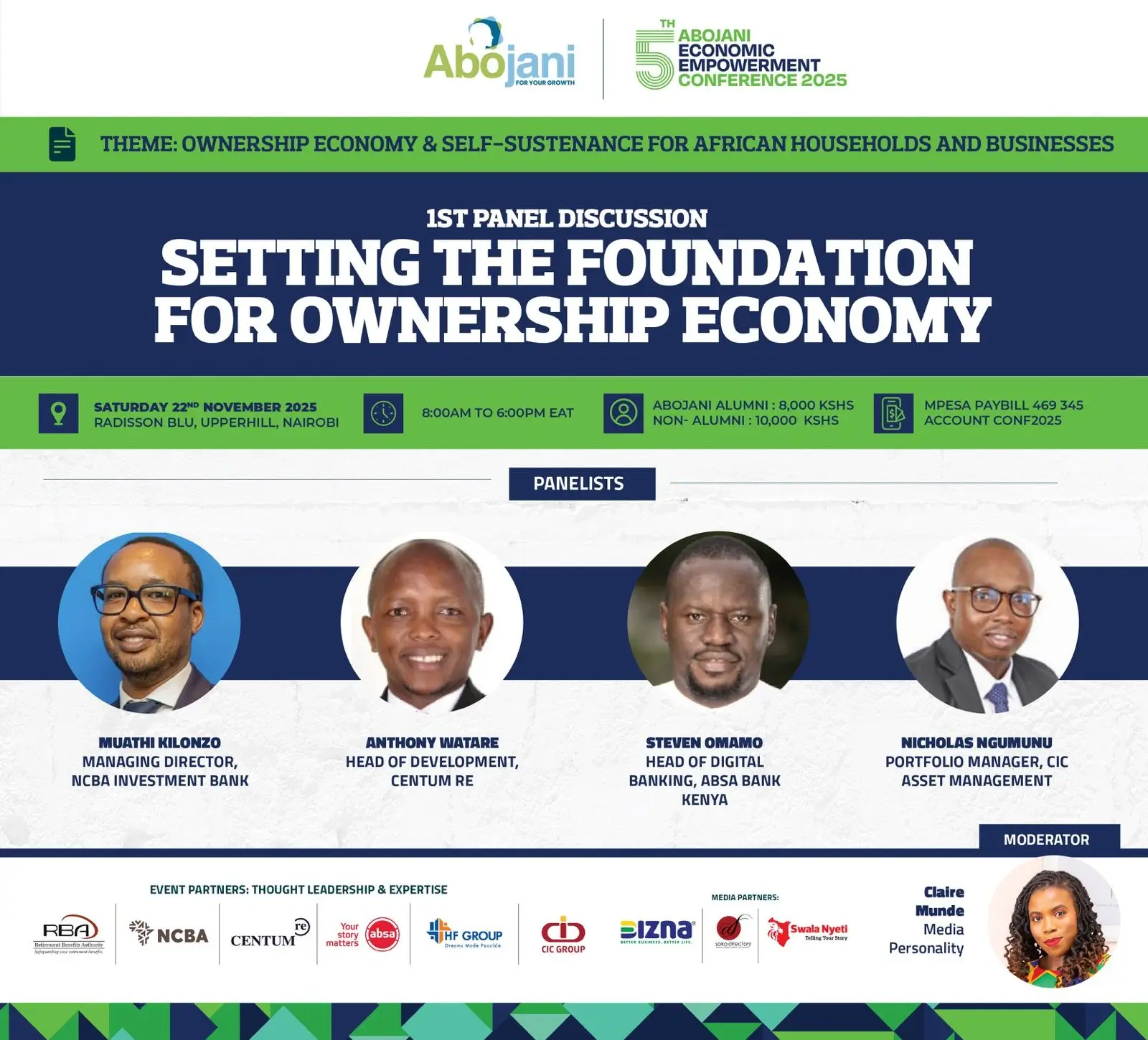 Panel 1 Poster Abojani 5th Economic Empowerment Conference