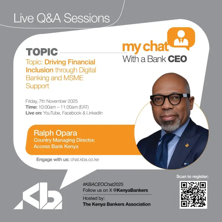 The fourth session of KBA’s CEOChat featured Ralph Opara, Country Managing Director at Access Bank Kenya