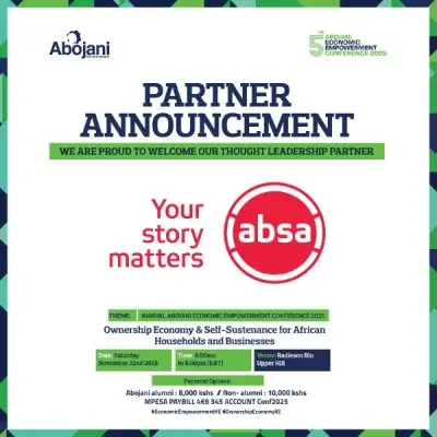 Thought Leadership Partner Announcement ABSA Your Story Matters Abojani Economic Empowerment Conference