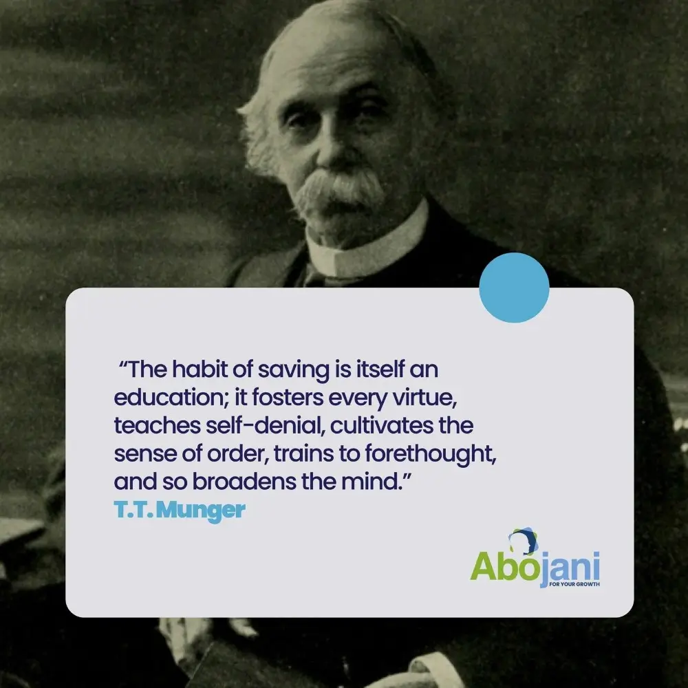 Happy Holidays the Habit of Saving is in Itself an Education Fosters Virtue Teaches Self Denial and Cultivates Send of Order