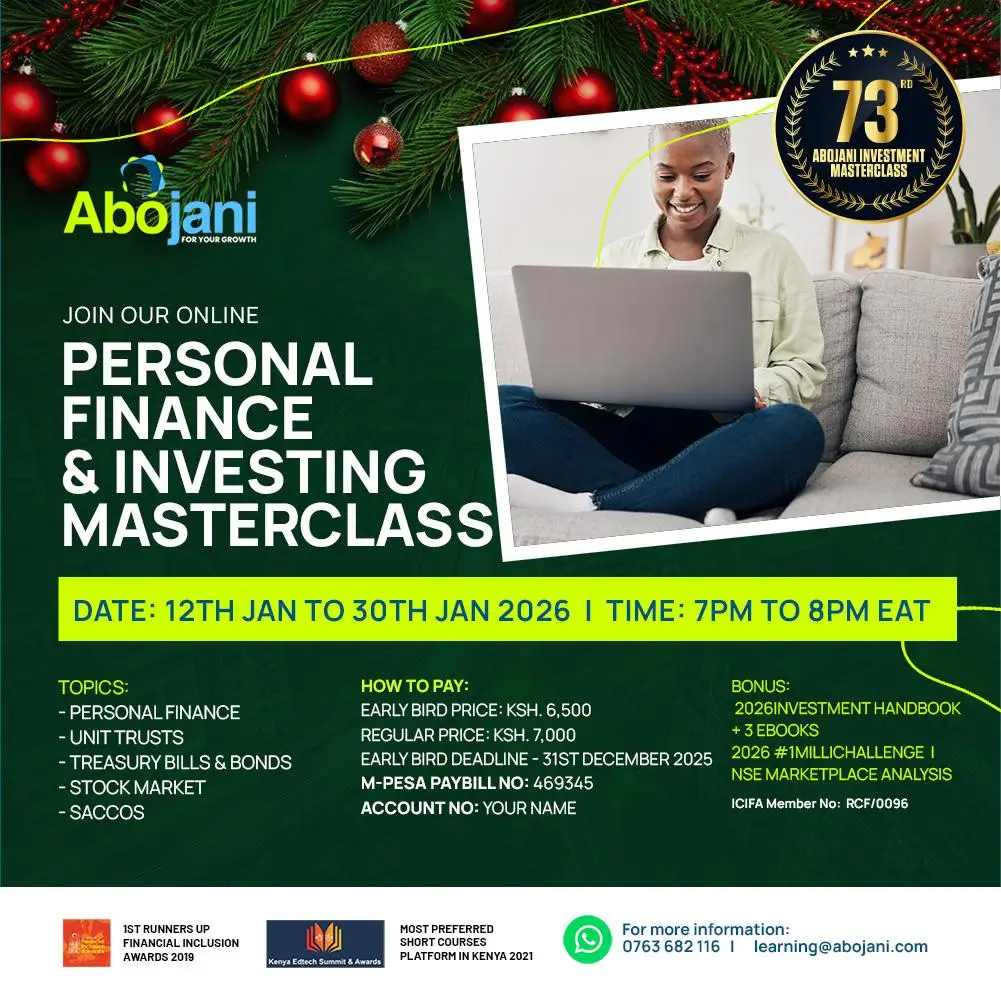 Lastly, we invite you to join our personal finance and investing masterclass, which runs from January 12 to January 30, 2026. Registration is now open, with an early-bird offer av