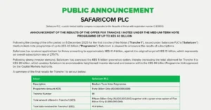 Safaricom Note 275 Percentage Oversubscription Signals Strong Investor Appetite Featured