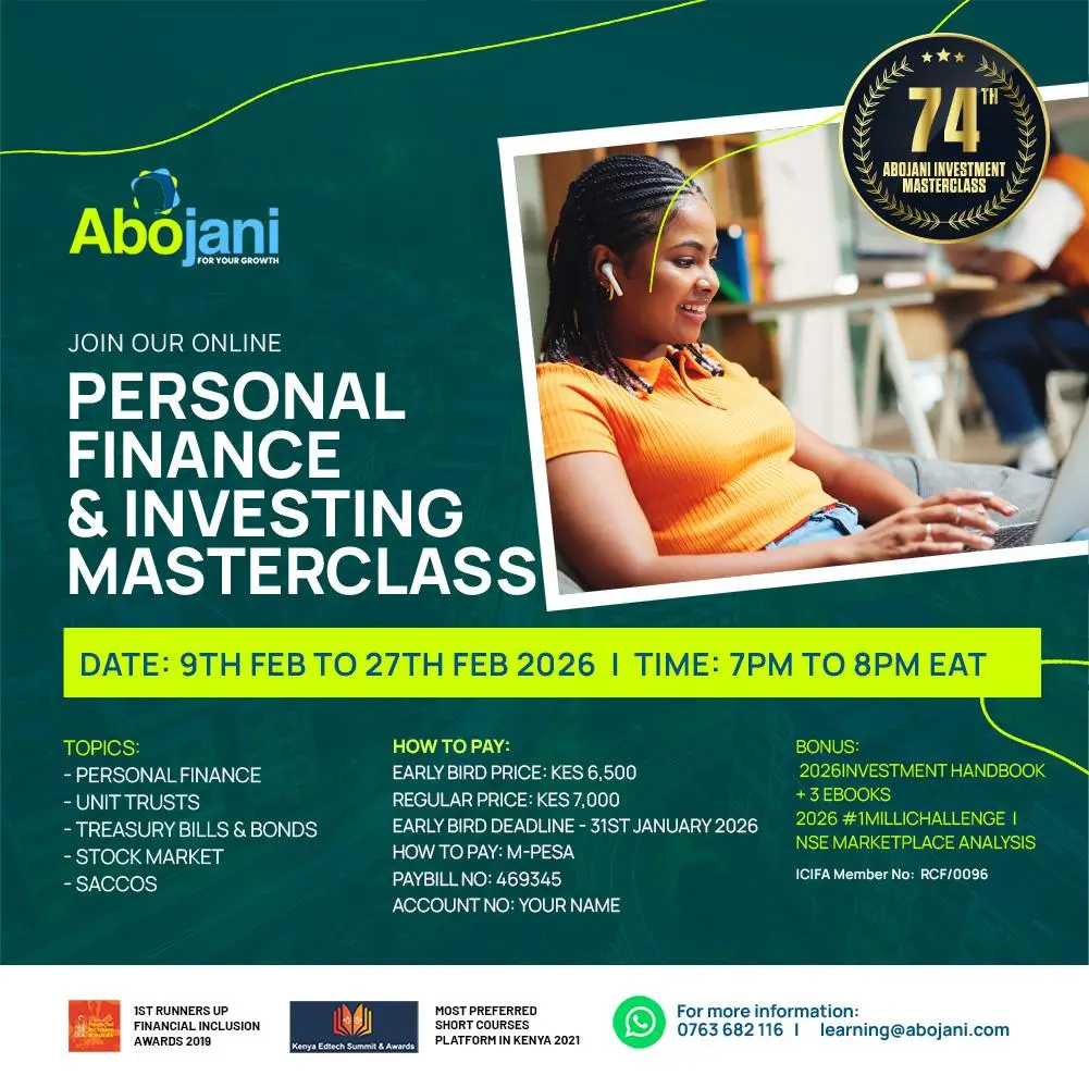 We invite you to register for the 74th Personal Finance, Saving & Investing Masterclass, scheduled to run online via Zoom from 9th to 27th February 2026