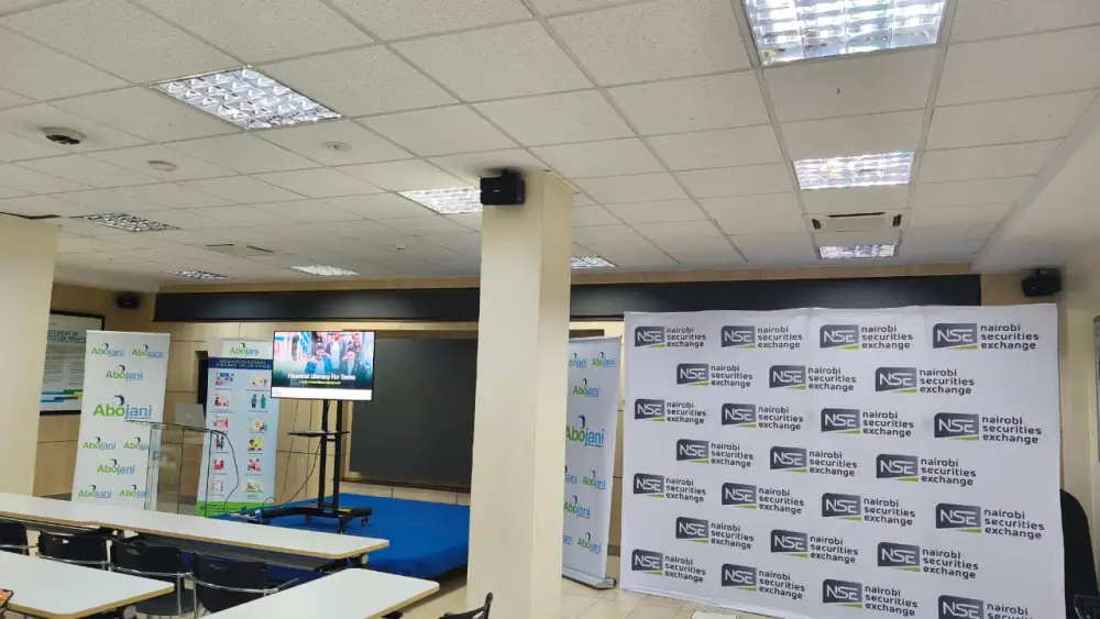 Finance4Teens Workshop held at the NSE trading floor, in partnership with the Nairobi Securities Exchange and Sterling Capital