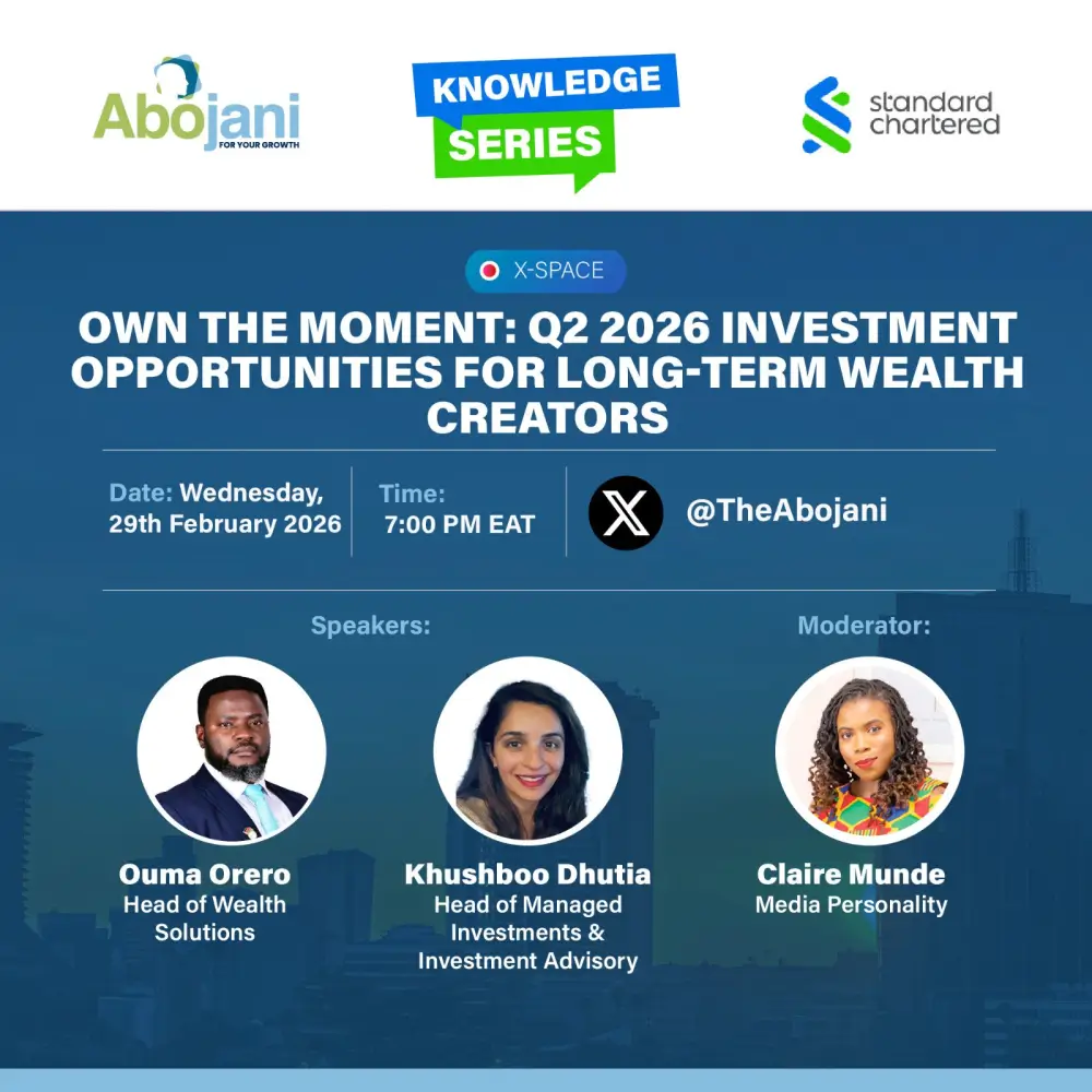 We hosted Standard Chartered Bank Kenya in our Knowledge Series on Q2 2026 Investment Opportunities for Long-Term Wealth Creators