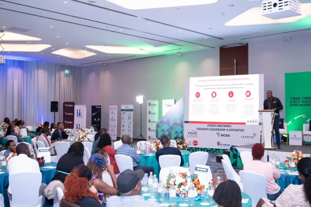 Attendees at the 5th Abojani Economic Empowerment Conference engaging with pension savings in Kenya insights