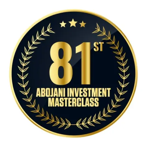 81st Abojani Masterclass Badge for Personal Finance Training & Investing