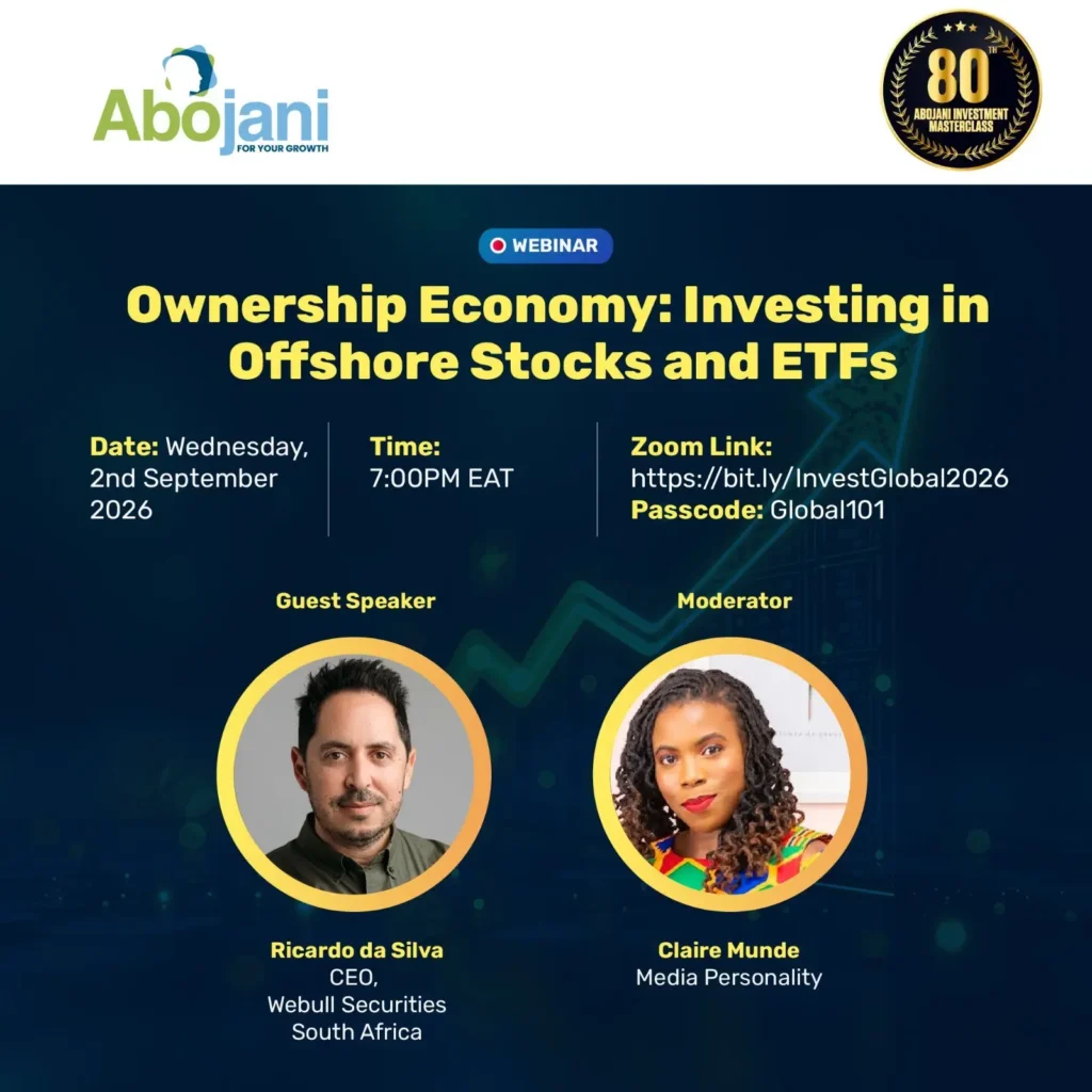 On Wednesday, 2nd September at 700 PM EAT, we are hosting a special offshore investing session with Ricardo da Silva, CEO of Webull Securities South Africa.