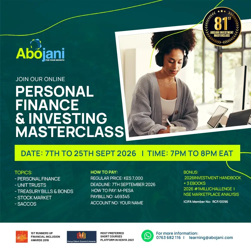BLOG The Abojani 81st Abojani Personal Finance & Investment Masterclass runs from 7th to 25th September 2026