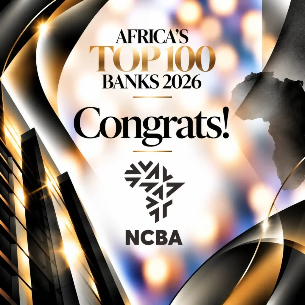 NCBA has climbed to 49th place in African Business magazine’s Africa’s Top 100 Banks 2026 ranking