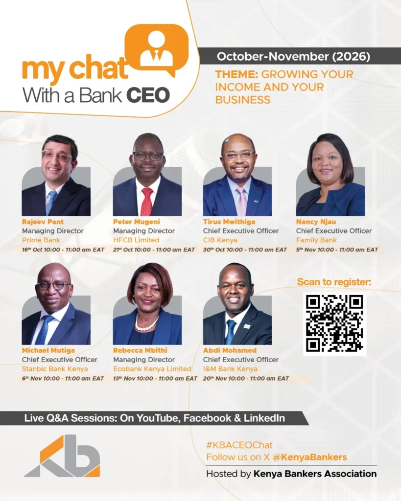 The Kenya Bankers Association’s (KBA) My Chat With A Bank CEO returns with its first session featuring Rajeev Pant, CEO of Prime Bank.